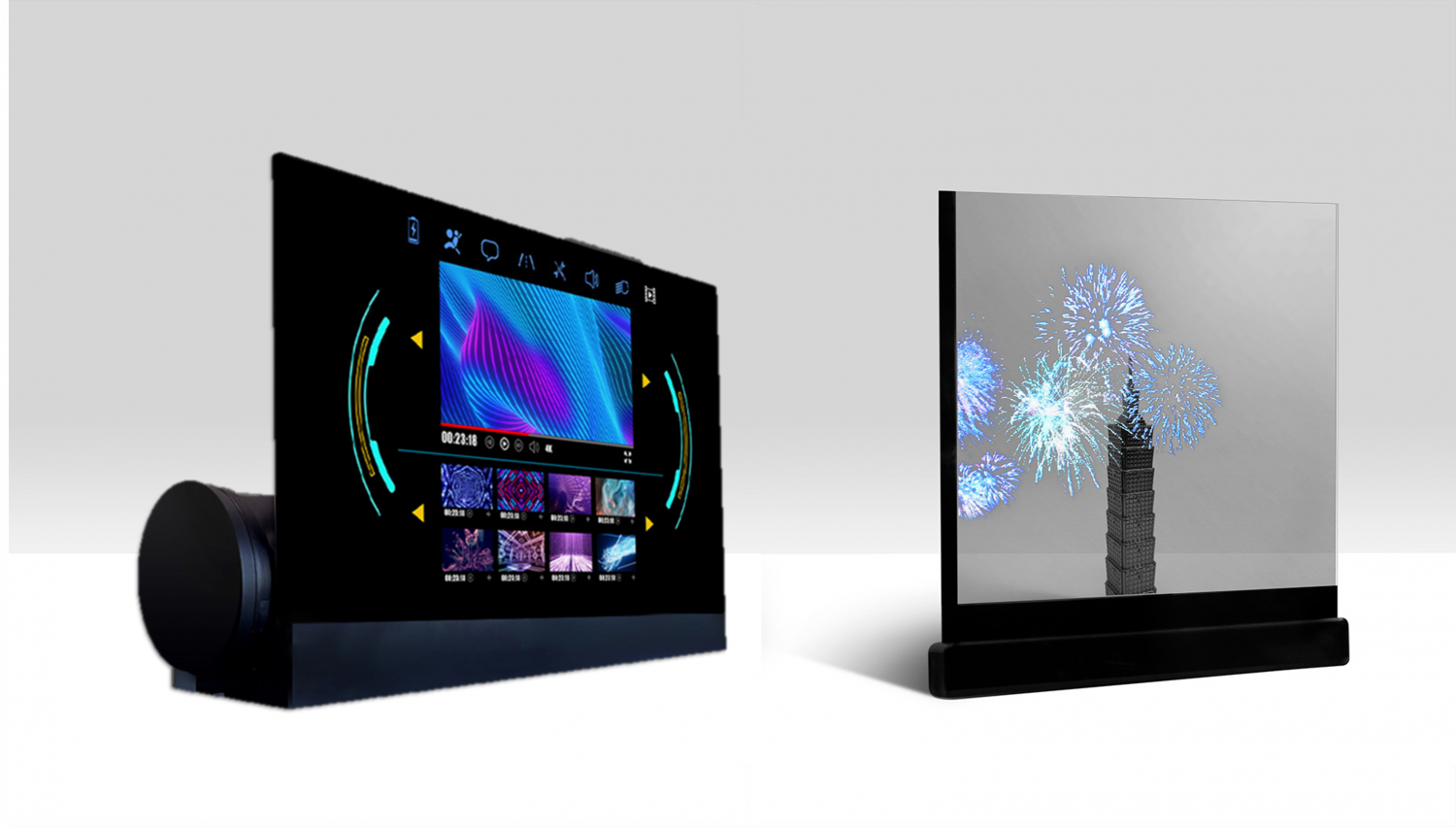 可卷式、折迭性、高透明